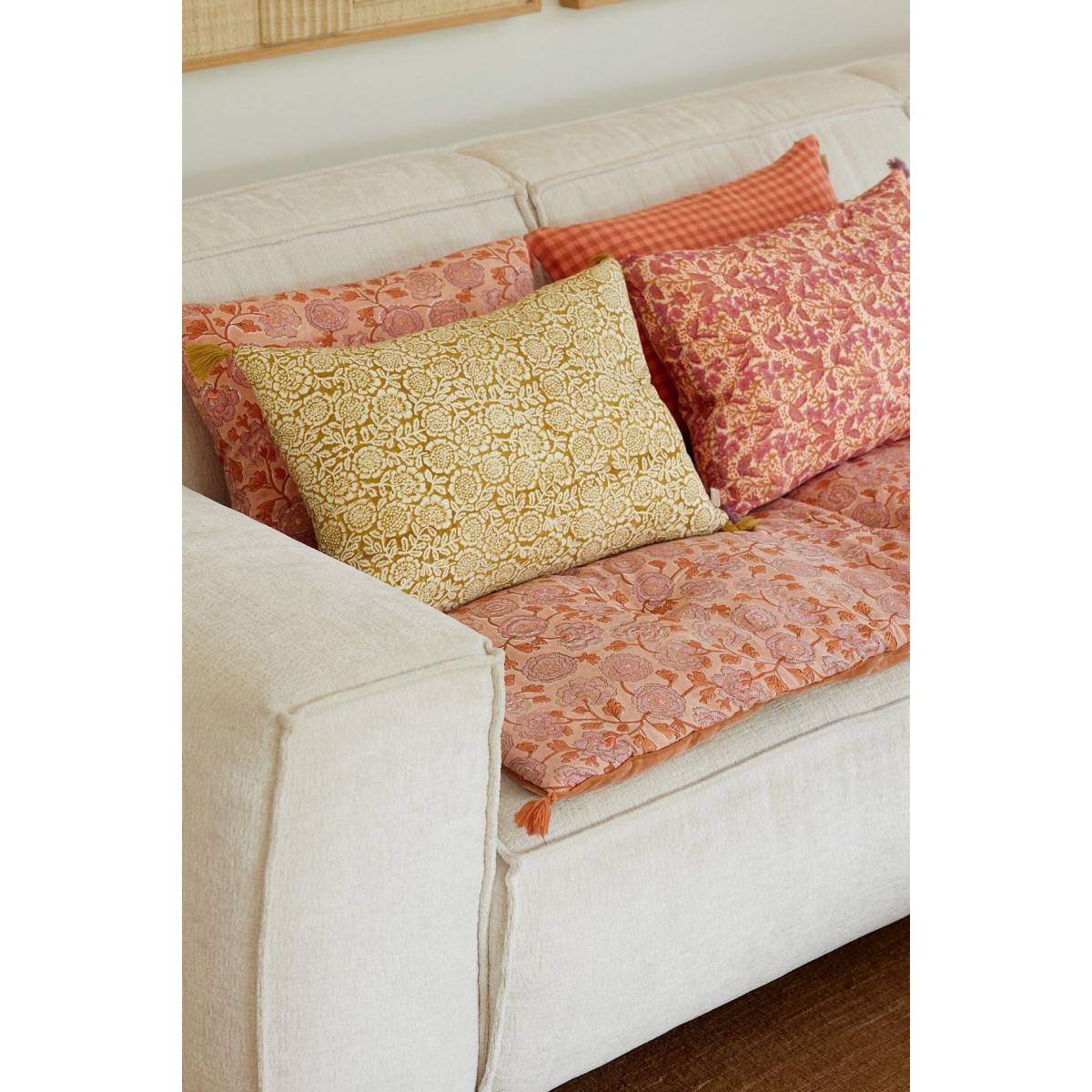 Cushion Cover - Kamala Absynthe - Bonheur du Jour