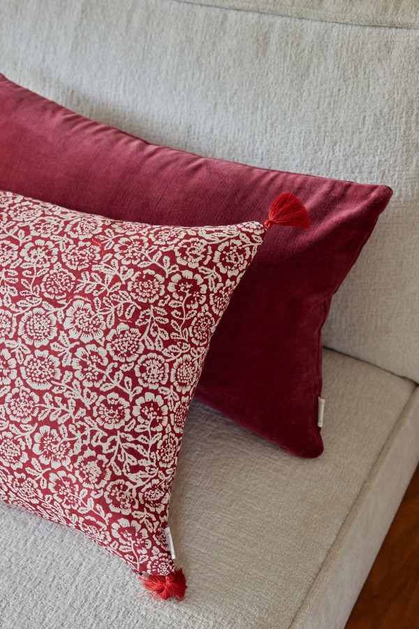Housse de coussin - Kamala Bleu - Bonheur du Jour