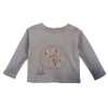 Embroidered fleece sweatshirt  Hello You Grey