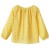 Embroidered blouse  Pompon Dots Yellow