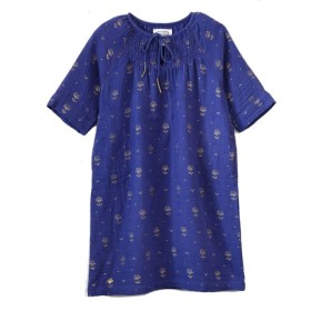 Dress with flowers print Jaipur Blue