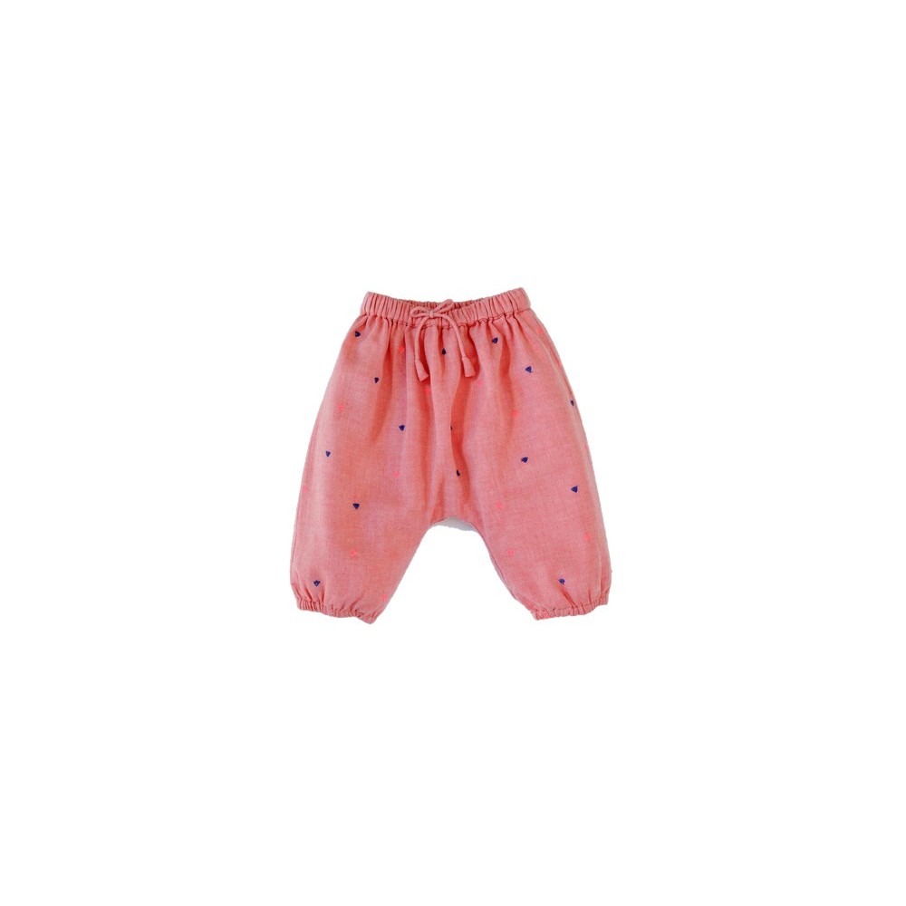 Embroidered pants  Willy Triangles Orange/Pink