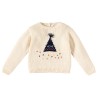 Embroidered pullover  Tipi Ecru