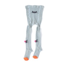 Fancy tights Kitty blue/gold