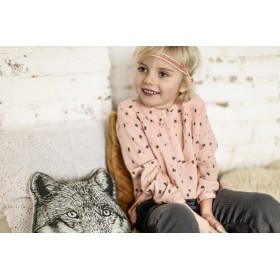 Blouse printed cats Pia Pink
