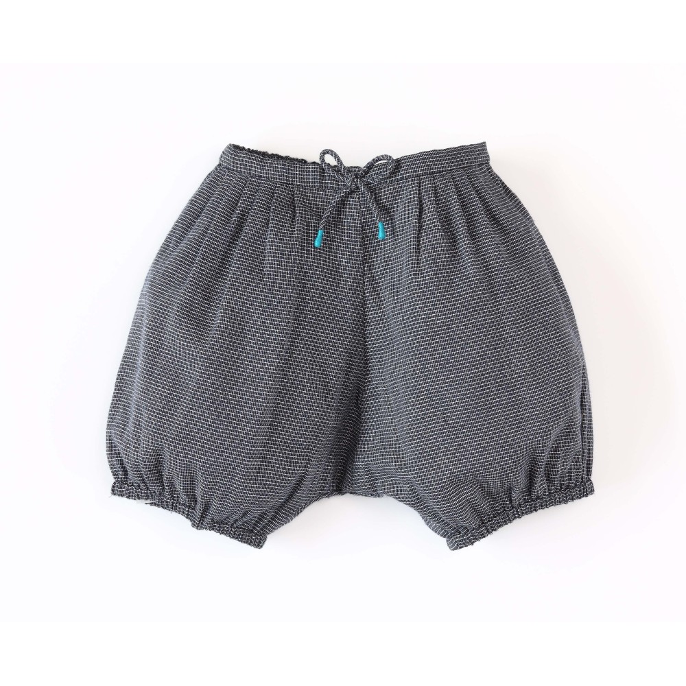 Printed bloomer Honey Blue/White
