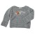 Embroidered pullover  Bonjour grey