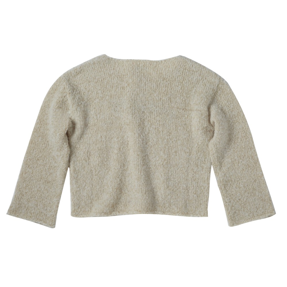 Embroidered pullover  Exquise ecru/gold