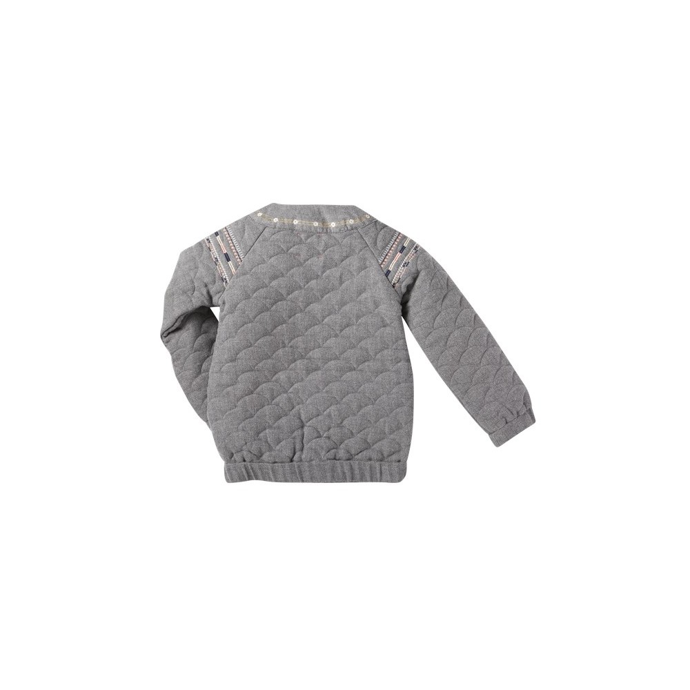 Blouson brodé  Ambre gris