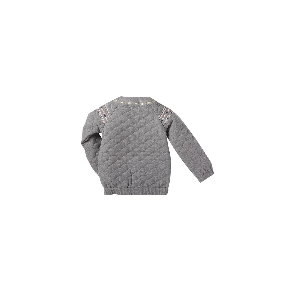 Blouson brodé  Ambre gris