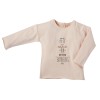 Printed tee shirt  Petits bonheurs light pink