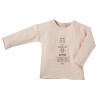 Tee shirt imprimé  Petits bonheurs rose pale