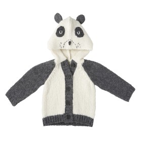 Cardigan Doudou ecru/grey