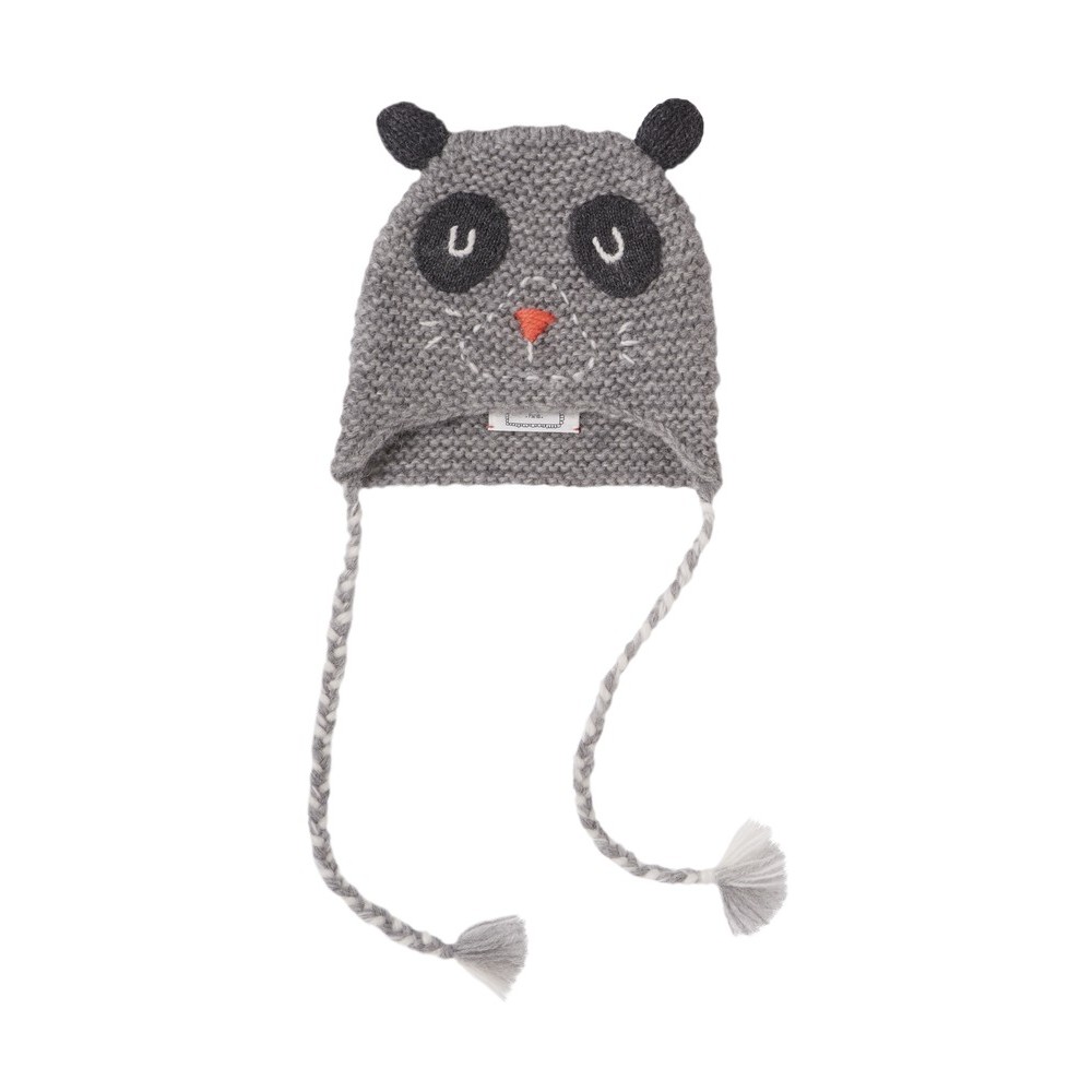 Embroidered hat Buddy grey