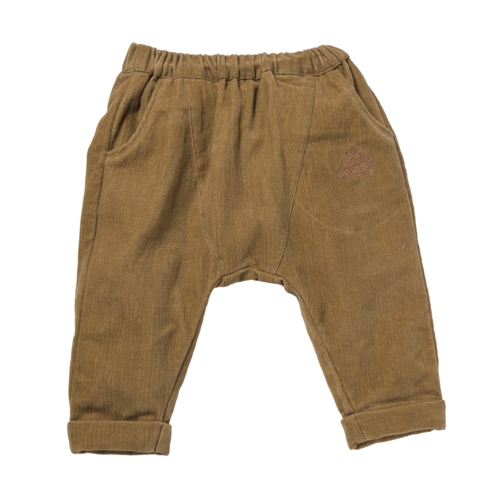 Pantalon sarouel en velours  Simeon ocre