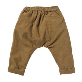 Pantalon sarouel en velours  Simeon ocre