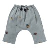 Celestial and stars printed pants  Cosmic grey blue