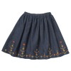 Embroidered denim skirt  Dyani denim