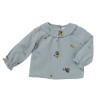 Printed blouse celestial and stars  Mercure grey blue