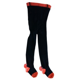 Tights Pompons navy