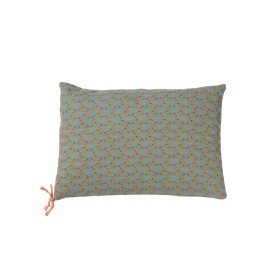 Cushion rectangle shape Birds blue
