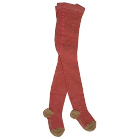 Tights Lurex coral