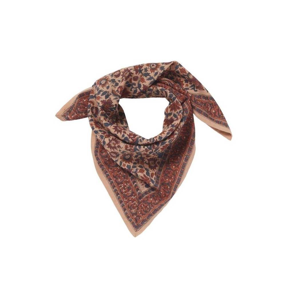 Foulard imprimé fleurs « à l’indienne » Lucette