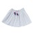 Skirt with stripes and pompons  Clarisse white