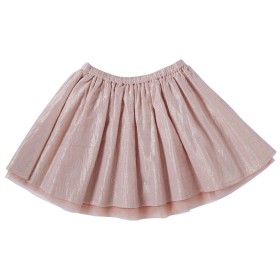 Embroidered skirt with glitter  Paris pink