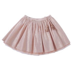 Embroidered skirt with glitter Paris pink