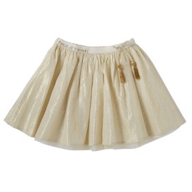 Embroidered skirt with glitter  Paris gold