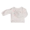 Embroidered and printed sweatshirt  Songe light pink