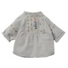 Blouse boutonnée Noa gris