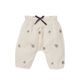Embroidered sarouel Willy Leaves pinky