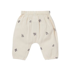 Embroidered sarouel Willy Leaves pinky