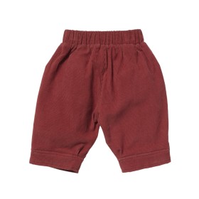 Velvet pant Leon brique red