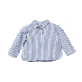 Chemise kurta Felix rayures bleue/blanche