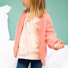 Cardigan Maddie bubble gum