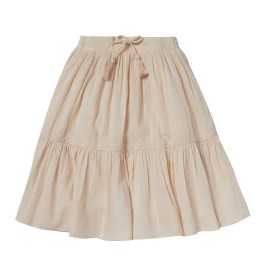 SKIRT WITH SMOCKS AND POMPONS BOHEME