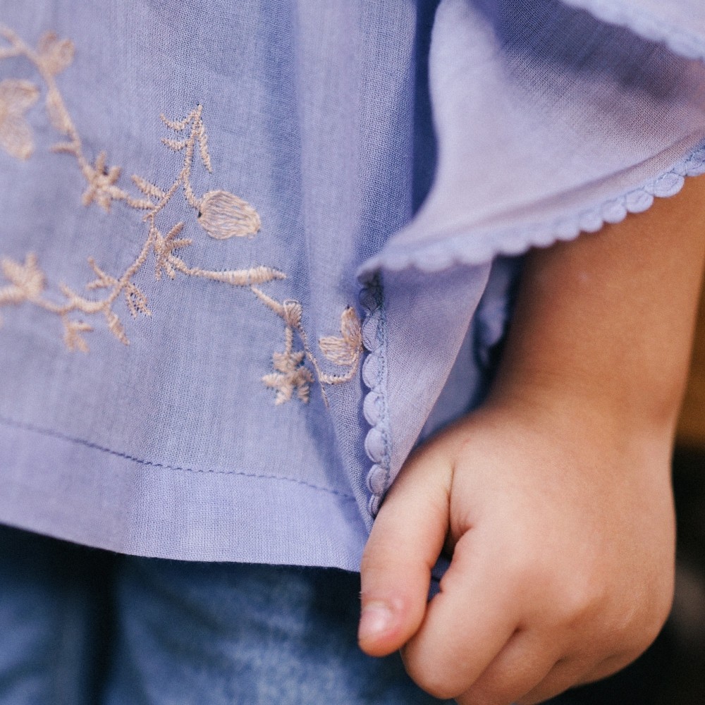Blouse brodée CALYPSO