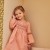 Dress smocked with flowers Maho Bubble Pink