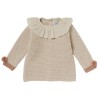 Pull à collerette point fantaisie Carla Blush