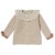 Pullover with ruffle collar in fancy knitting Carla Blush