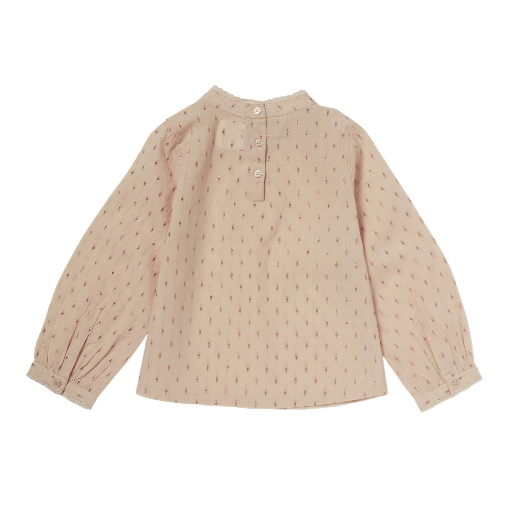 Blouse with embroidery Lou Anne Old Pink