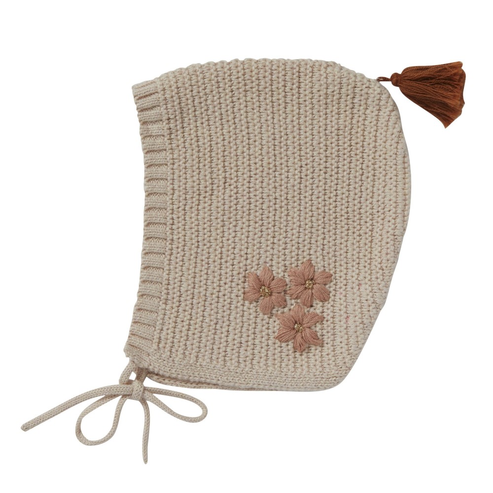 Bonnet  à pompon Ariane Rosee
