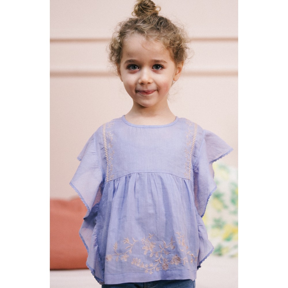 Blouse brodée CALYPSO