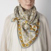 scarf with « Indien » flowers print Lucette
