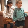 Blouse double gaze brodée fleurs Marguerite