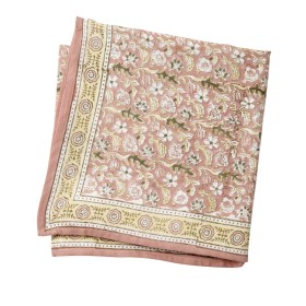 SCARF WITH « INDIEN » FLOWERS PRINT ABSYNTHE