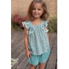 Blue Flowers ASHLEY Blouse